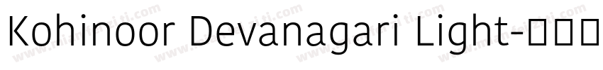 Kohinoor Devanagari Light字体转换